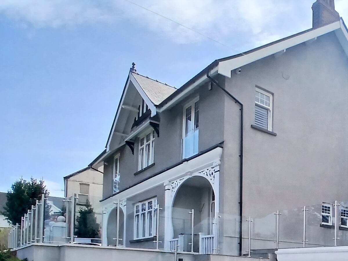 langland house juliet balcony swansea glass balustrades