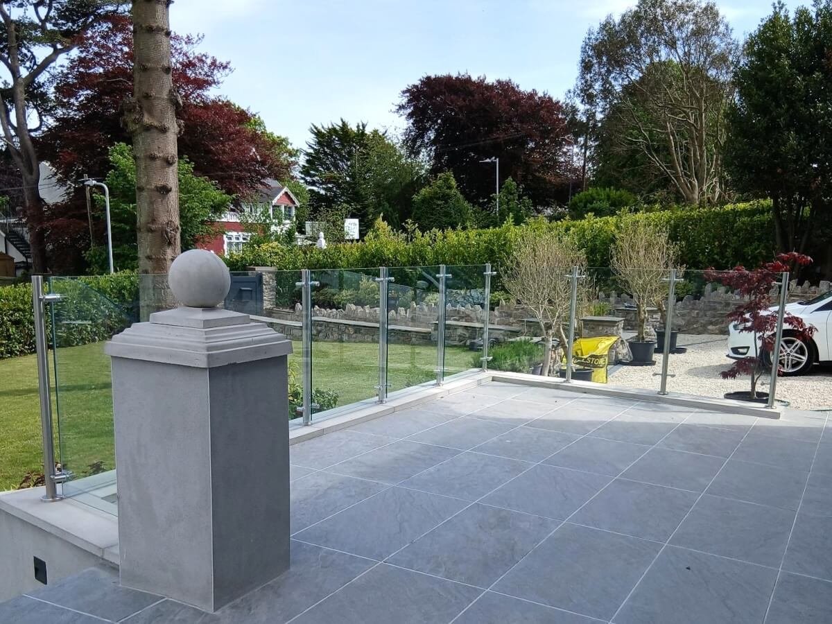 post rail installation swansea glass balustrades