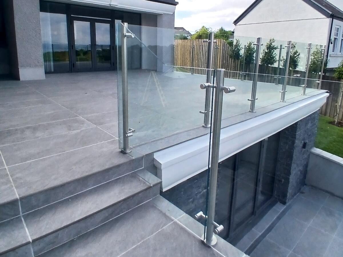 swansea glass balustrades home installation post system medium 1