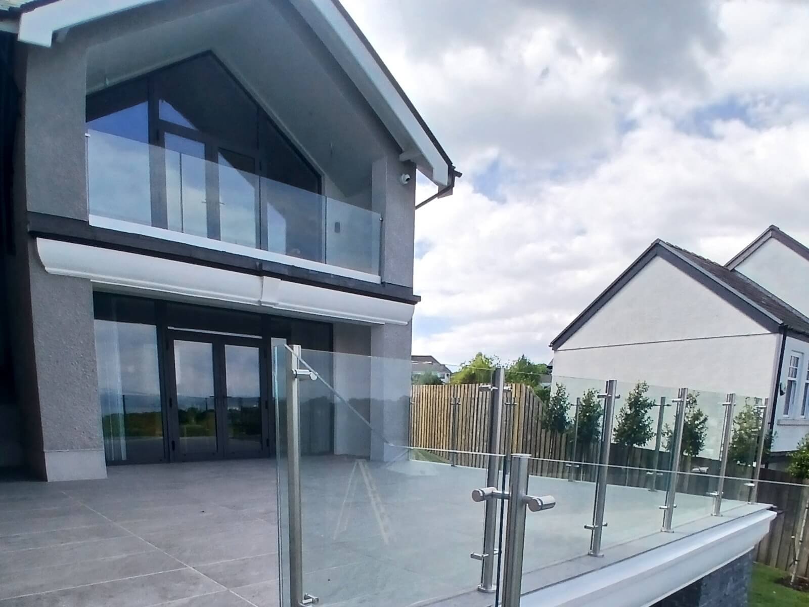 swansea glass balustrades langland juliet balcony installation