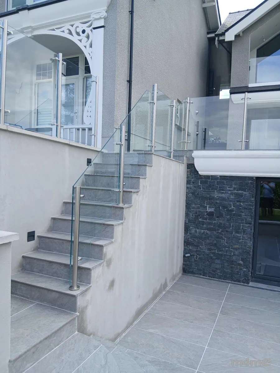 frameless-glass-balustrade-sunset-lighting-langland frameless glass balustrade sunset lighting langland swansea glass balustrades