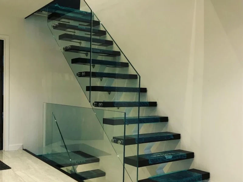 glass-balustrade-staircase-black-framed-glass-staircase-swansea-swansea-glass-balustrades-wide Black-framed glass balustrade staircase in Swansea by Swansea Glass Balustrades