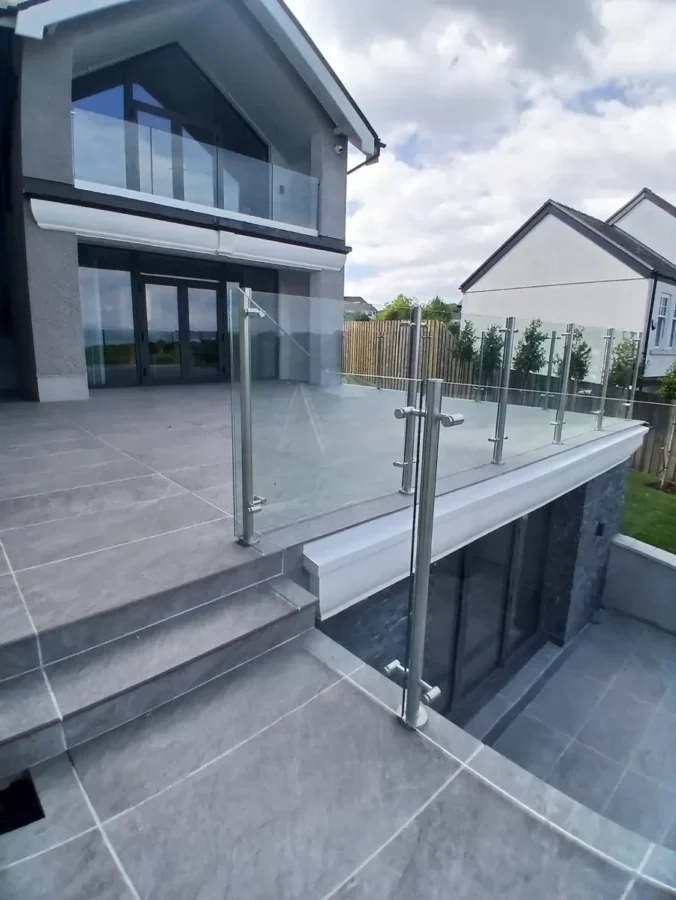 glass balustrade stairs modern home langland swansea glass balustrades