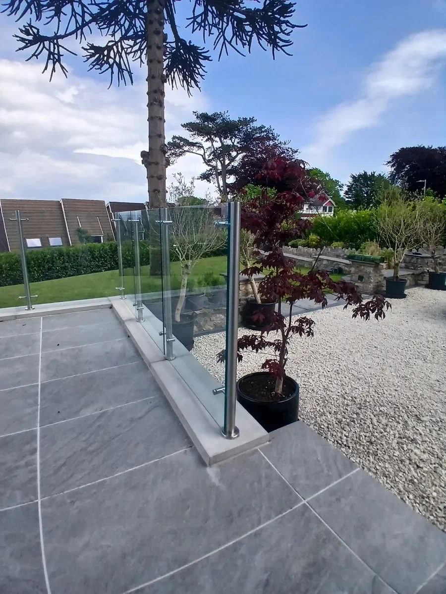 patio-glass-balustrade-stainless-steel-posts-langland patio glass balustrade stainless steel posts langland swansea glass balustrades